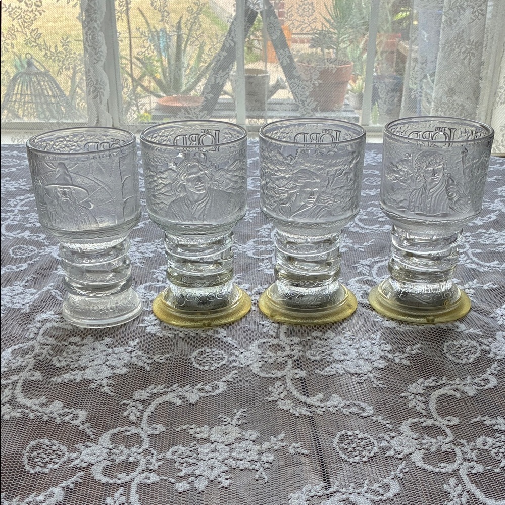 Lord of the Rings Burger King Goblets Vintage